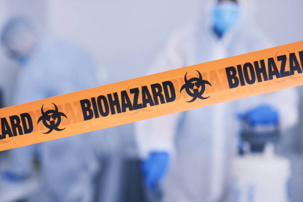 Professional Blood Cleanup technician working in Keyport, NJ